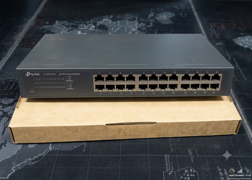 Гигабитный свитч TP-Link TL-SG1024D (24 порта / Gigabit) б/у