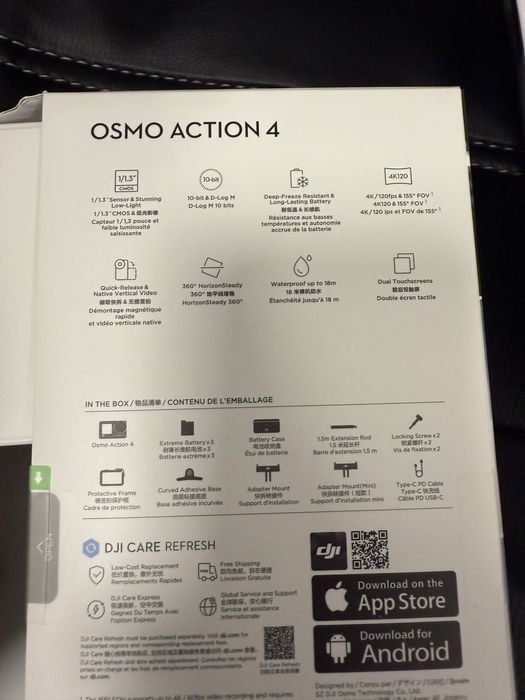 Baterie Incarcator Carcasa accesorii Dji action 4 originale noi