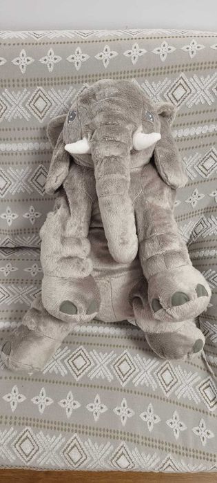 Jucărie de pluş, elefant/gri ikea