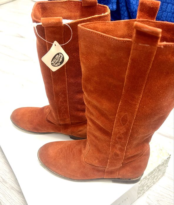 Cizme din piele intoarsa naturala Noi