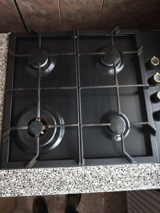 Plita incorporabila BEKO HIGG64125SAR, Gaz, 4 arzatoare, Wok, antracit