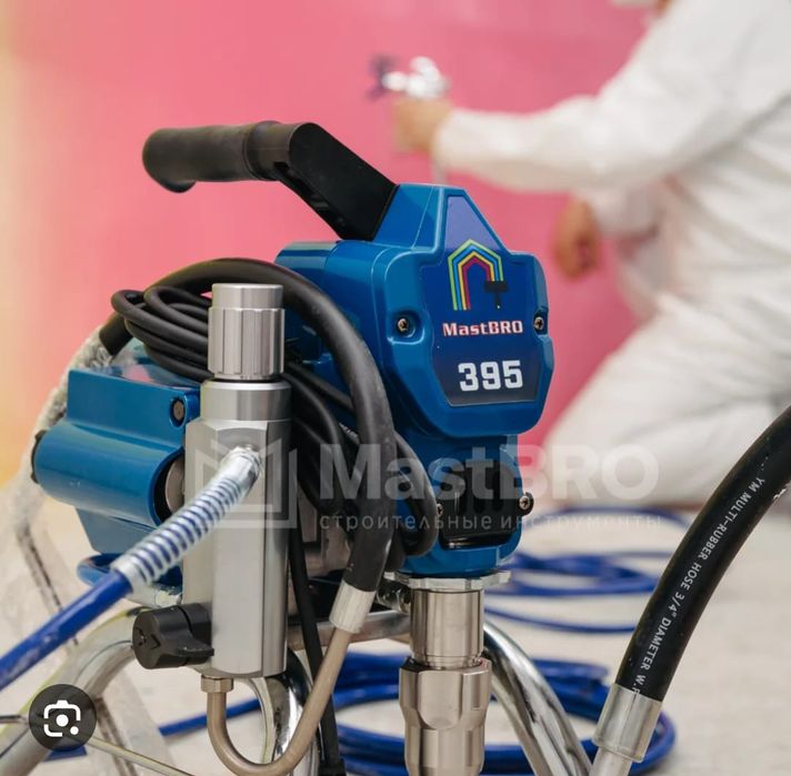 Покраска стены безвоздушные распылитель