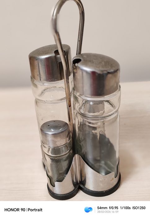 Набор для приправ соль перец приправы уксус