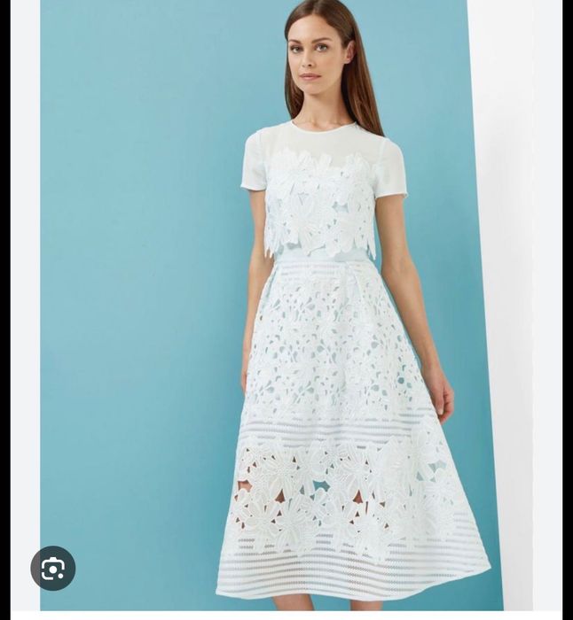 Ted Baker миди рокля ХС цвят мента