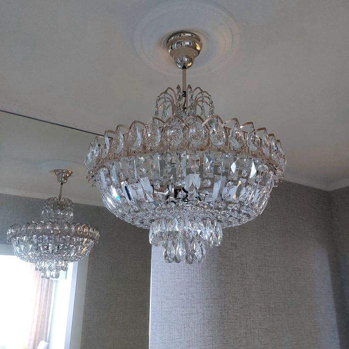 Продам хрустальную люстру, настоящий хрусталь