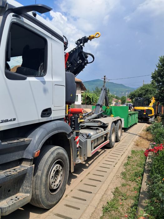 Camion cu macara si sistem container!