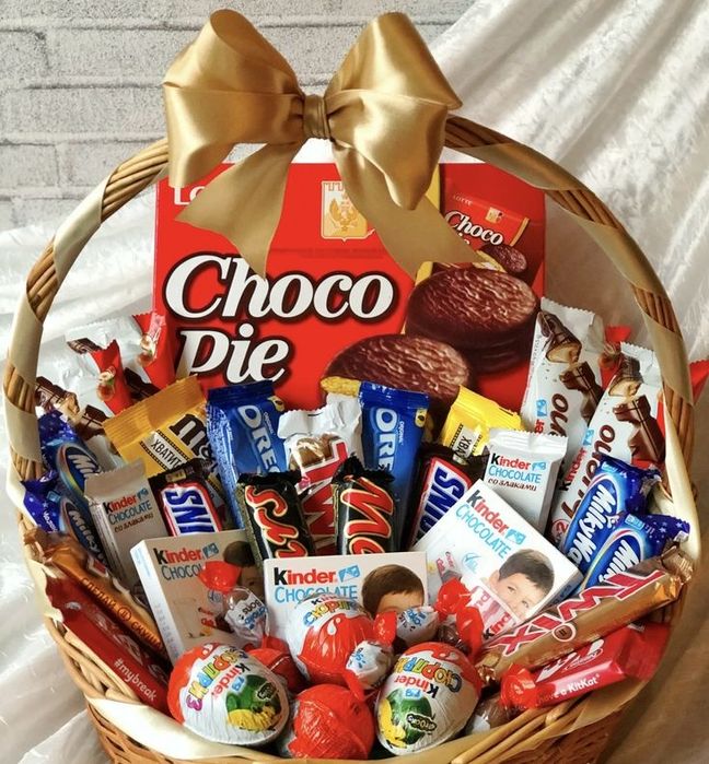 Подарочные корзины со сладостями