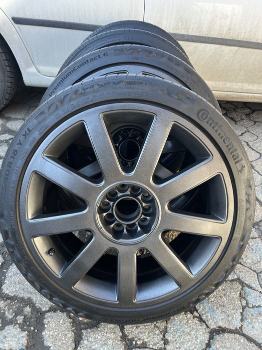 Jante aliaj 5x112mm, anvelope vara 225/40 R18, VW, Audi, Seat, Skoda