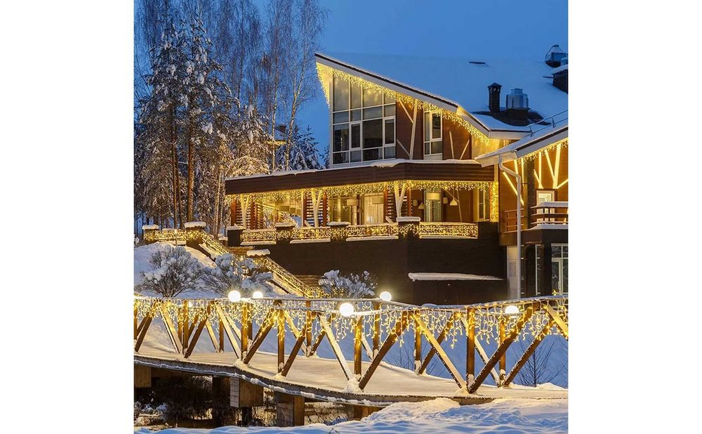 Instalatie 50m Turturi FLASH FIR GROS interconectabile alb cald rece