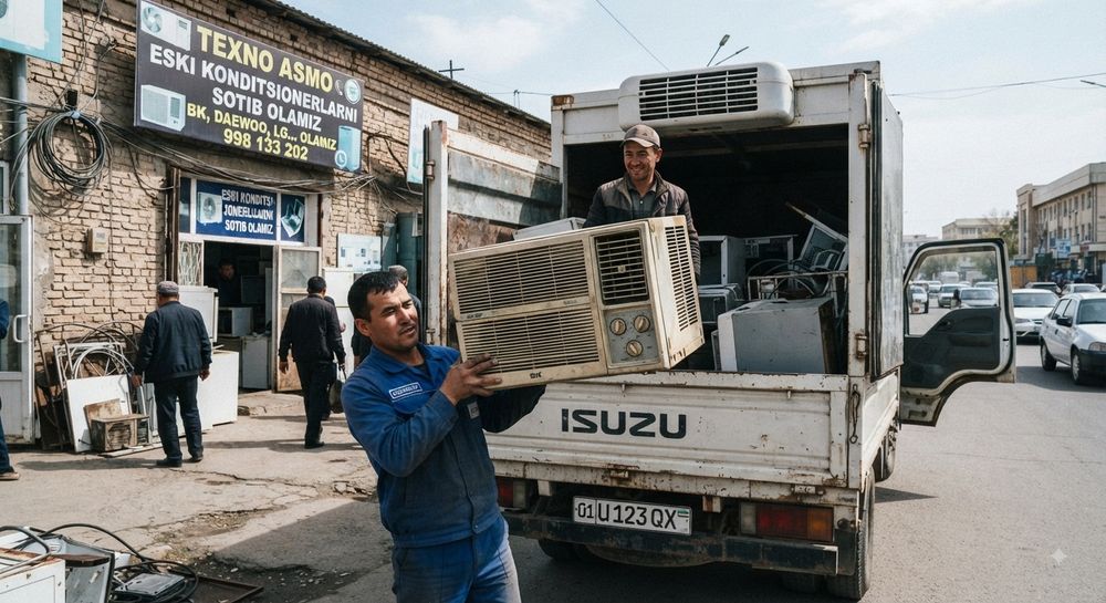Eski ishlayigan va ishlamaydigan kondisionerlarni olamiz