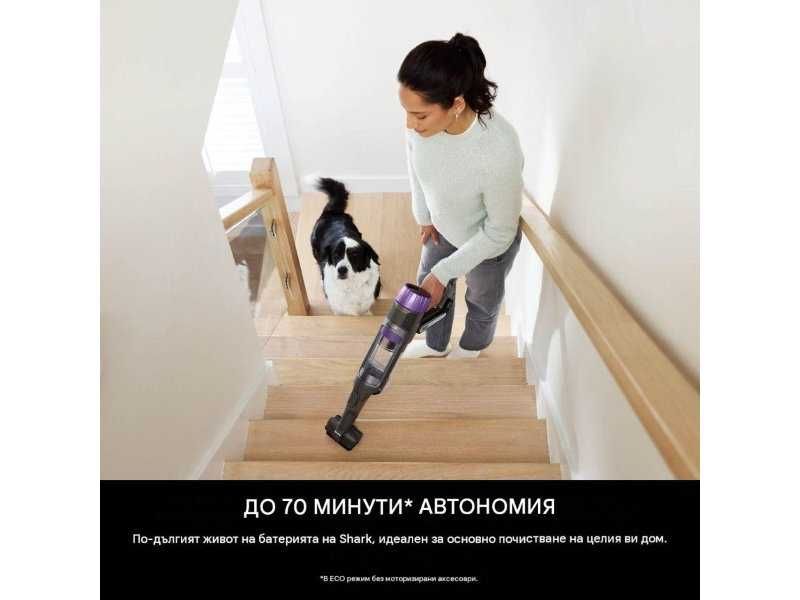 Безкабелна Вертикална Прахосмукачка Shark PowerDetect Clean & Empty IP3251EUT - 380W, Сива