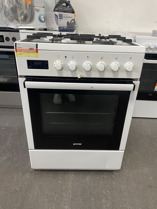 Свободностояща комбинирана готварска печка газ/  ток GORENJE 60 см.