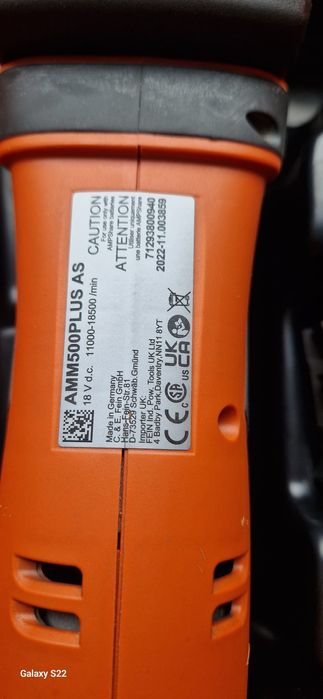 Fein multicutter pe acumulator,curent