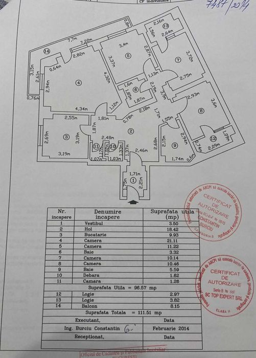 UNIVERSITATE - PROPRIETAR, BLOC 1980, AP 4 camere decomandat