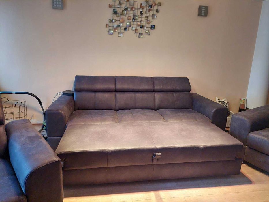 Холна гарнитура Brisel - триместен диван и две кресла с релакс система