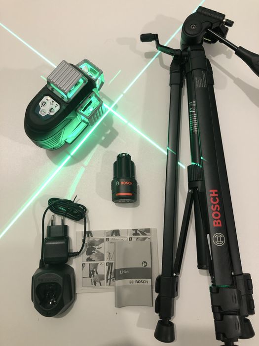 Nivela Laser Bosch GLL 3-80 CG laser verde 360 grade