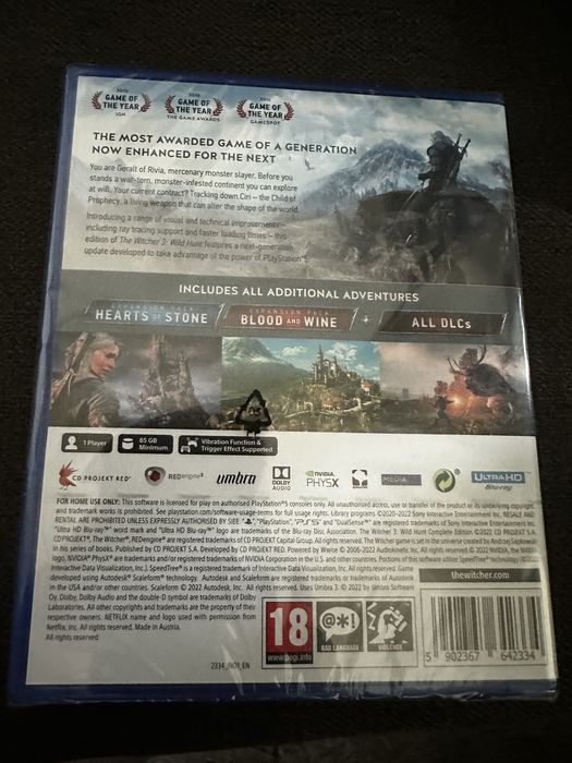 The Witcher комплект - PS5 игра + официална Dark Horse статуетка!