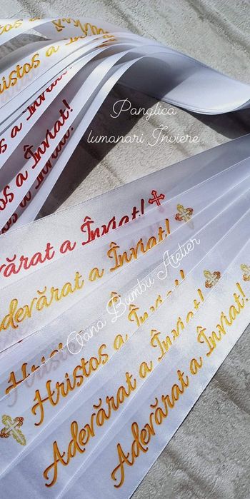 Set 20 buc Panglica lumanari Inviere Paste