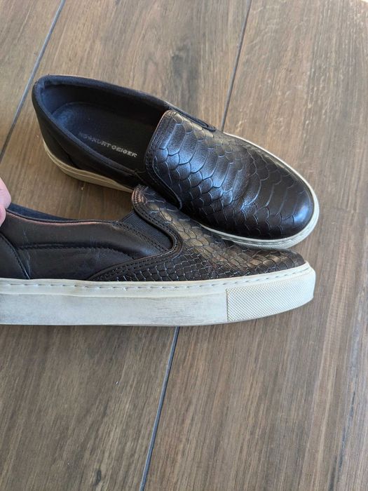 Kurt Geiger 37 pantofi tenisi piele sarpe