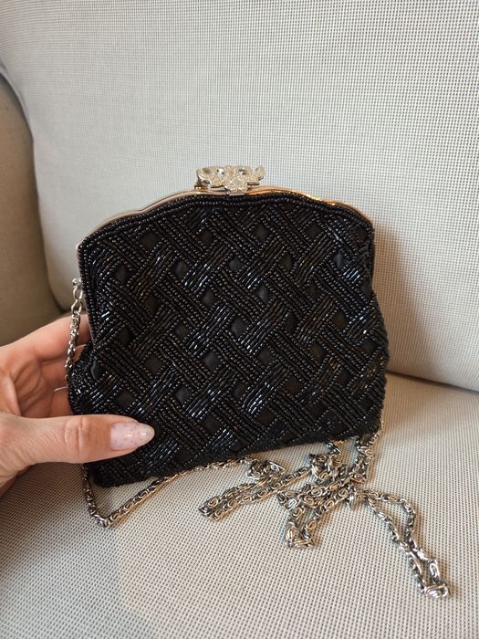 Дизайнерска вечерна чантичка с мъниста