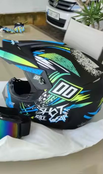 Casca moto enduro,  motocross,  downhill, mtb,  atv  mărimea  S ,M ,L