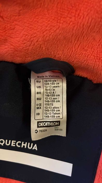 Quechua Детска шуба за момиче 12-13 г