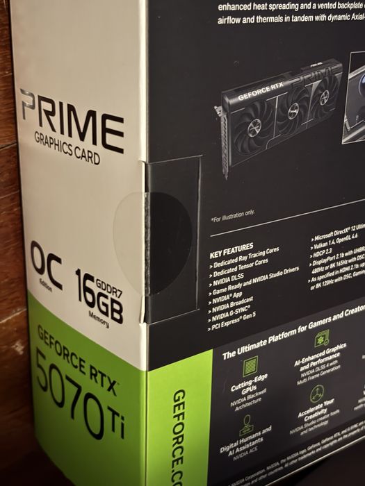 Placa video ASUS GeForce RTX 5070 Ti PRIME OC 16GB - sigilata garantie