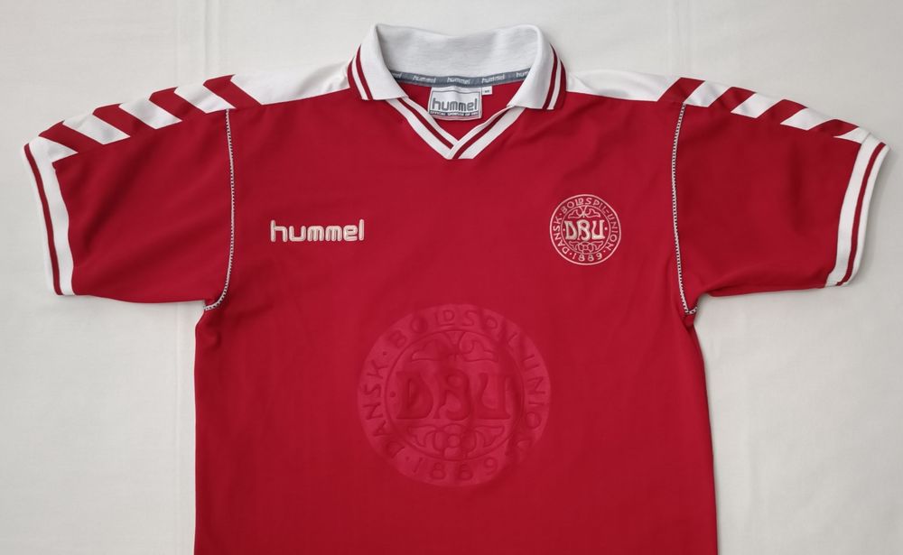 Hummel Denmark 1998 #11 Home Jersey оригинална тениска XS Хумел Дания