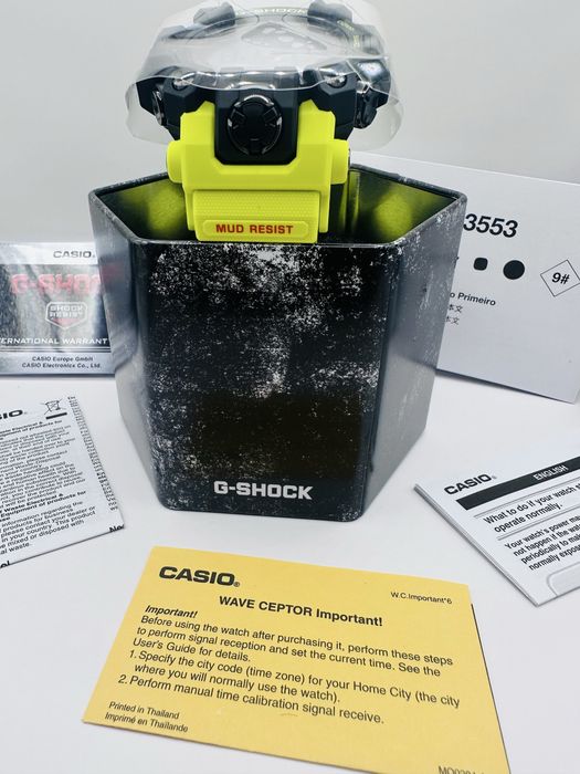 *Чисто Нов* Casio G-Shock GW-9500MRY-1A9ER Mudman *NEON*