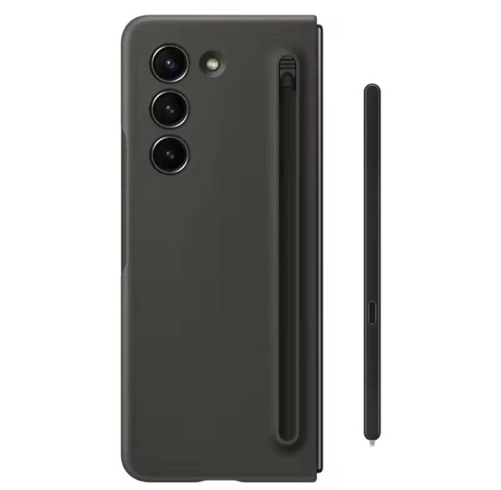 Samsung Z FOLD 4 5 Z FOLD 6 7 Husa Plastic Pen Inclus Fata Spate Neagr