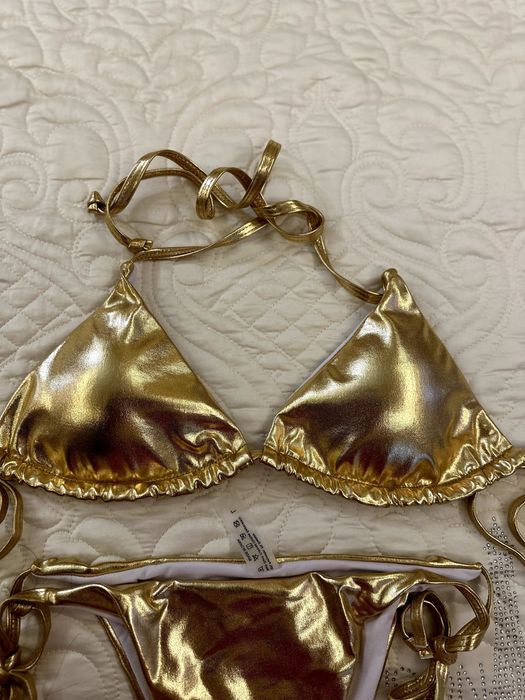 Купальник золотой, новый