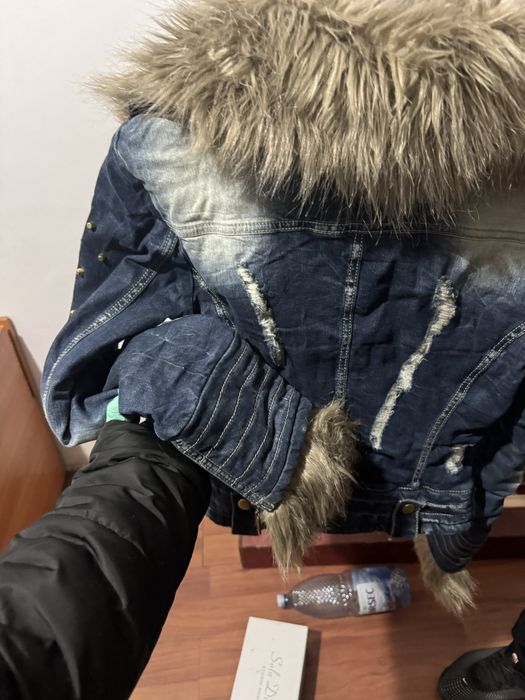 Geaca groasa de blugi vintage