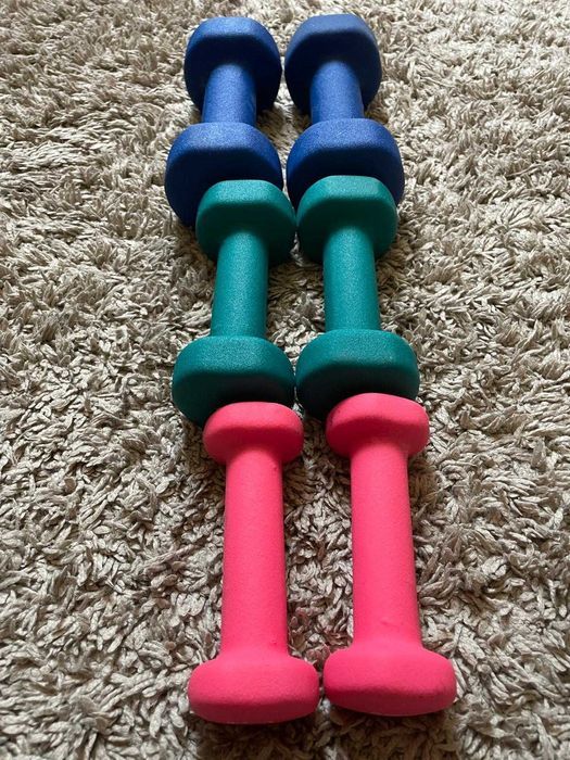 Gantere AEROBIC 2x2kg , 2x1kg , 2x0,5 kg