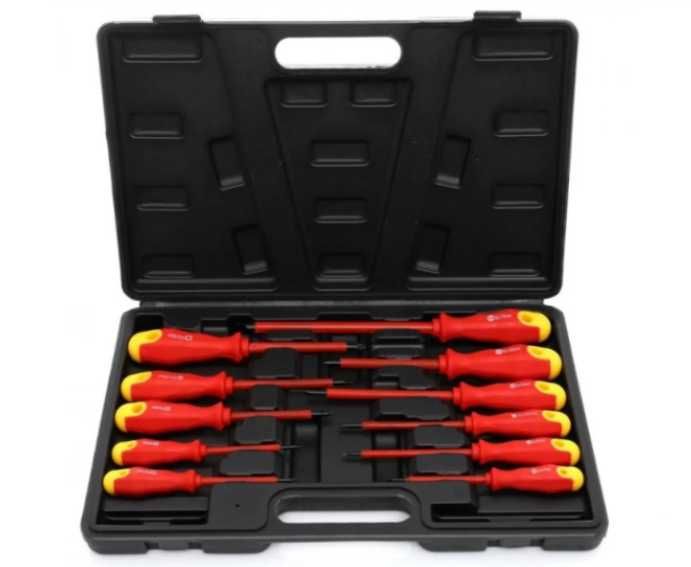 Отвертки, изолирани, закалени, магнитни, комплект 12 части TBS6601AT