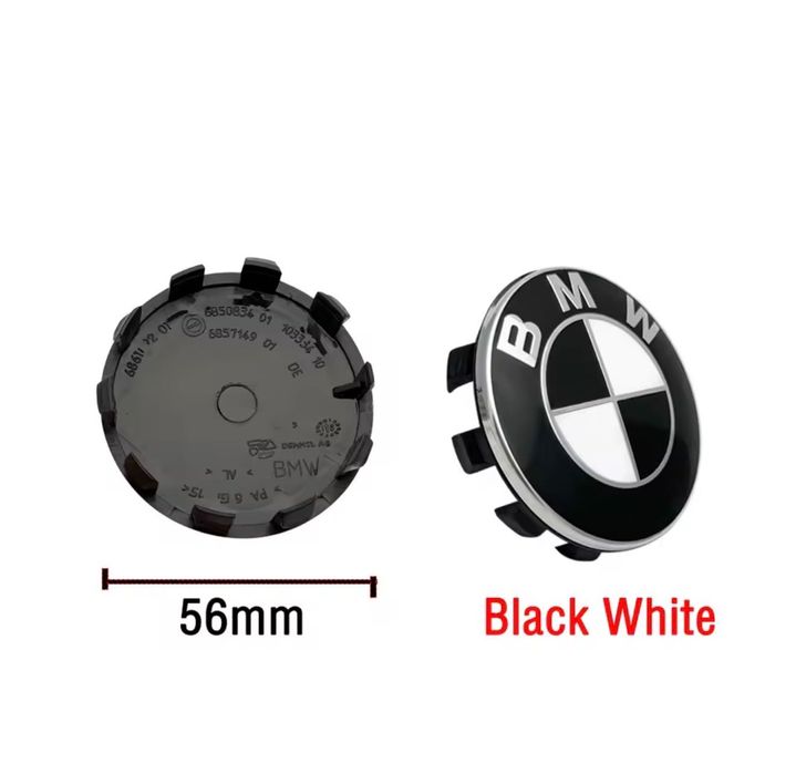 Capace fixe jante BMW 56mm 68mm Alb Albastru Negru Aniversar E60 E90 F01 F10 F30 F36 F15 F16 G05 G20 G30 G11 G12