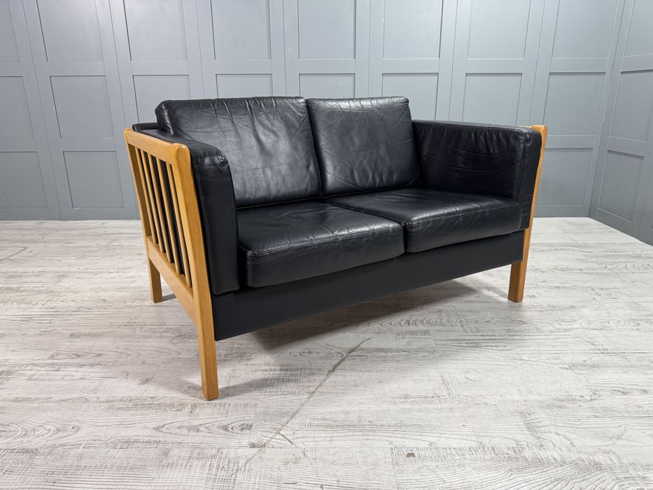Датски диван 2-ка естествена кожа Д1138