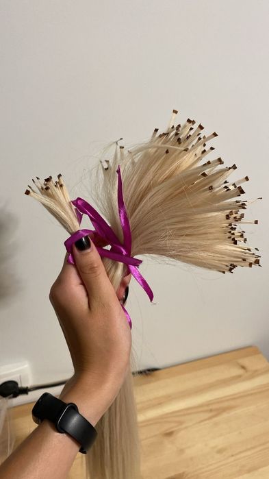 Капсуляция волос для горячего наращивания