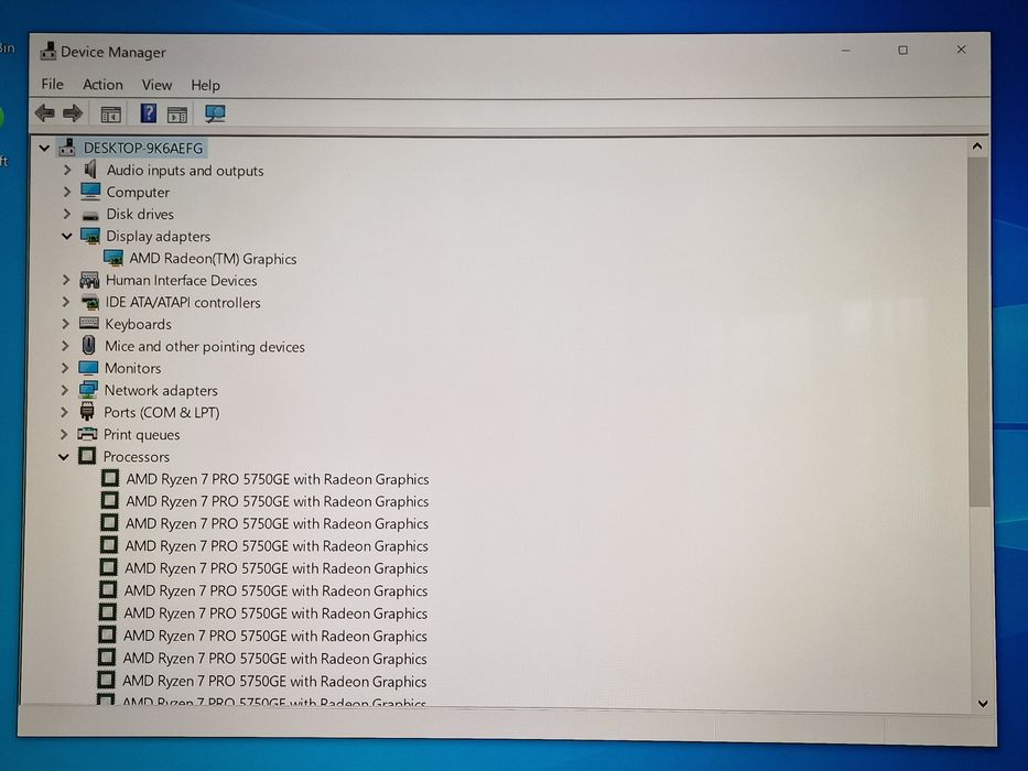 Calculator Office/Gaming AMD Ryzen 7 PRO 5750GE, 16GB RAM