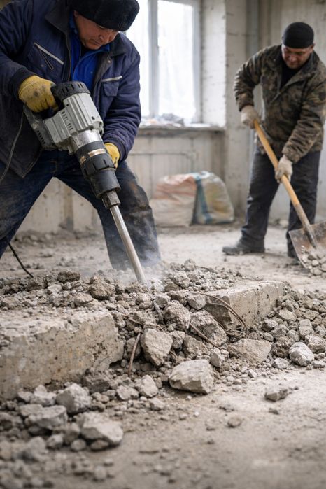 Демонтаж квартир бригада утепление балкон кладка стяжка   газель