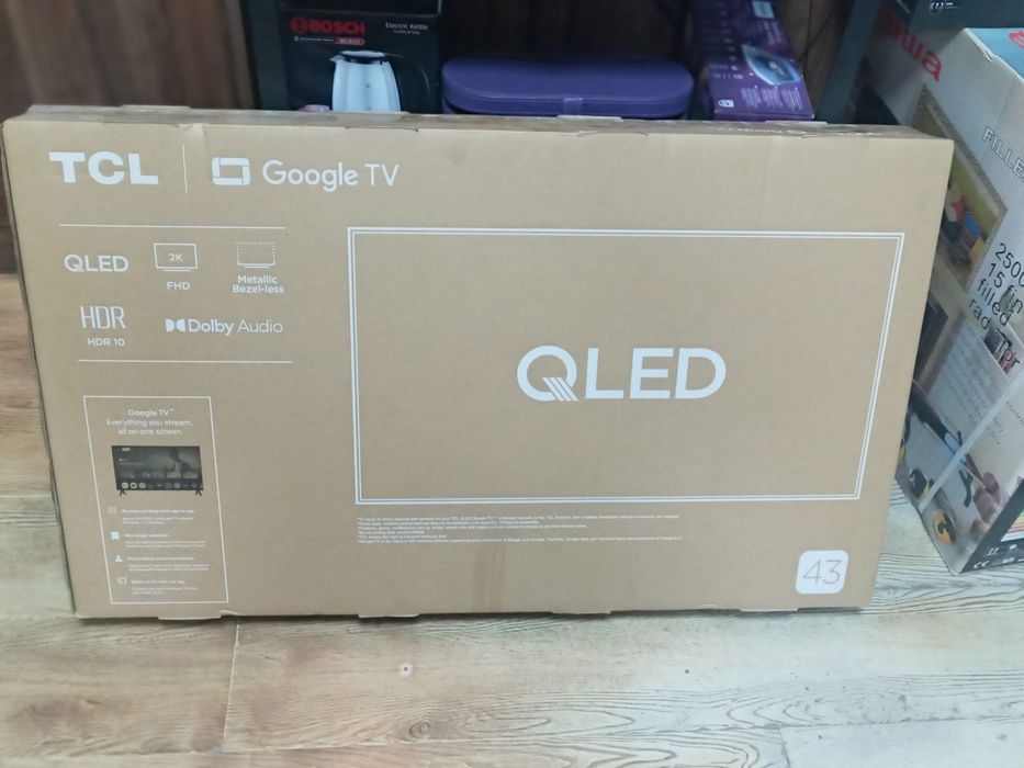 Телевизор TCL 43" QLED Google TV.  оптом/розницу/$гарантия +доставка