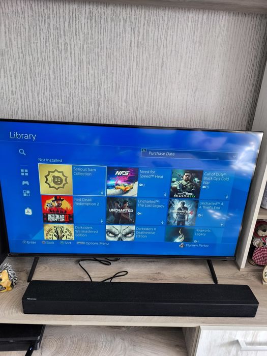 PlayStation 4 Slim 500 GB + 1 джойстик + 30+ игри