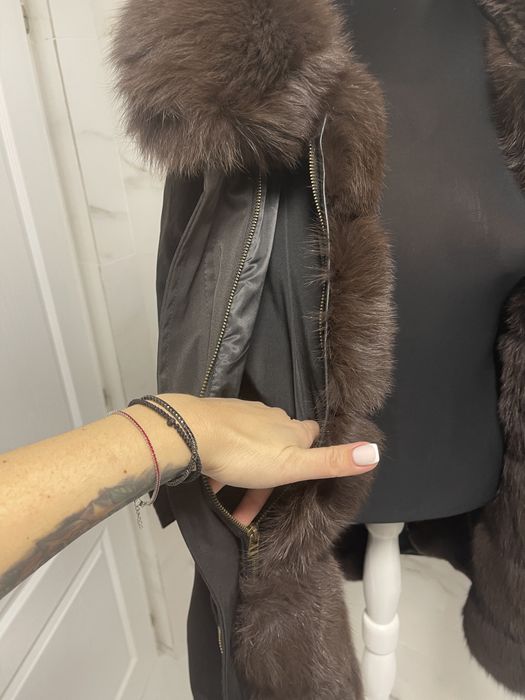 Parka blana naturala 2 fete