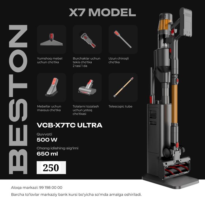 Компактные пылесосы сухая и влажная уборка Beston