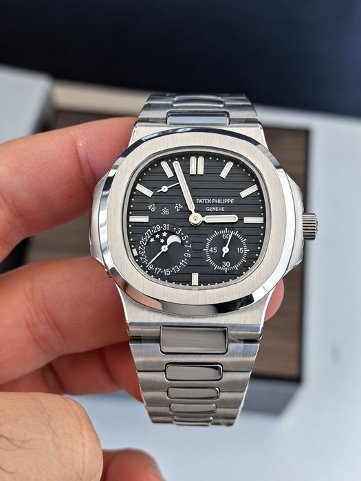 нов часовник Patek Philippe механичен, автоматичен сребрист