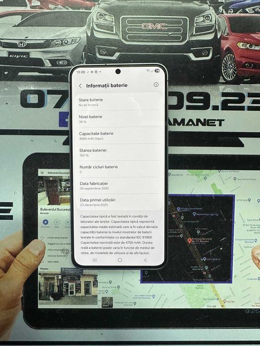 Samsung S25 FE / 100%BAT - 0 cicluri / 128GB / 8GB RAM / CreativAmanet