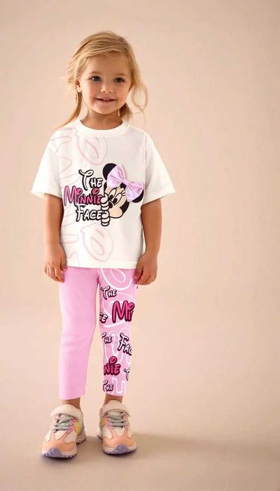 Детски комплект за момиче с Мини и панделка – 100% памук