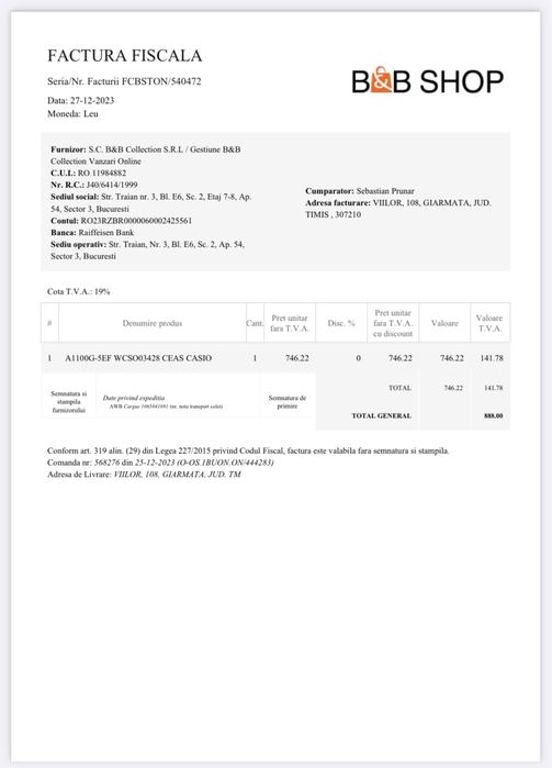 Ceas Casio Vintage Edgy A1100G-5EF