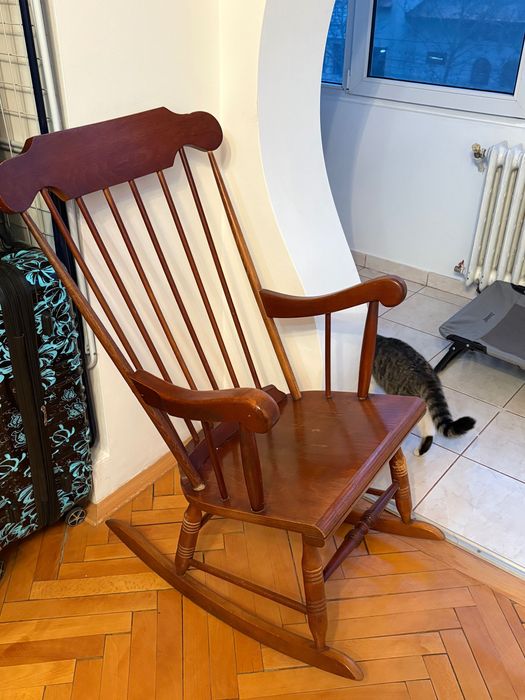 Fotoliu balansoar lemn masiv