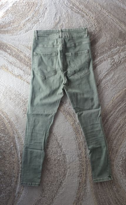 Blugi Bershka damă verzi, skinny