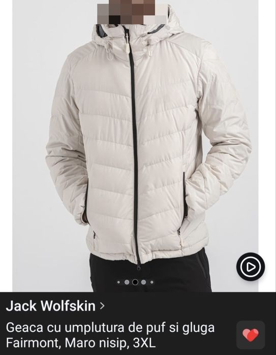 Geaca puf Jack Wolfskin